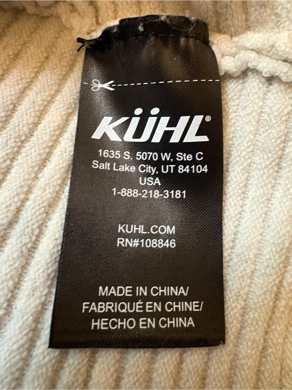 Kuhl Solace Merino Wool Women’s Cream Ribbed Cowl Turtleneck Sweater - Picture 3 of 9